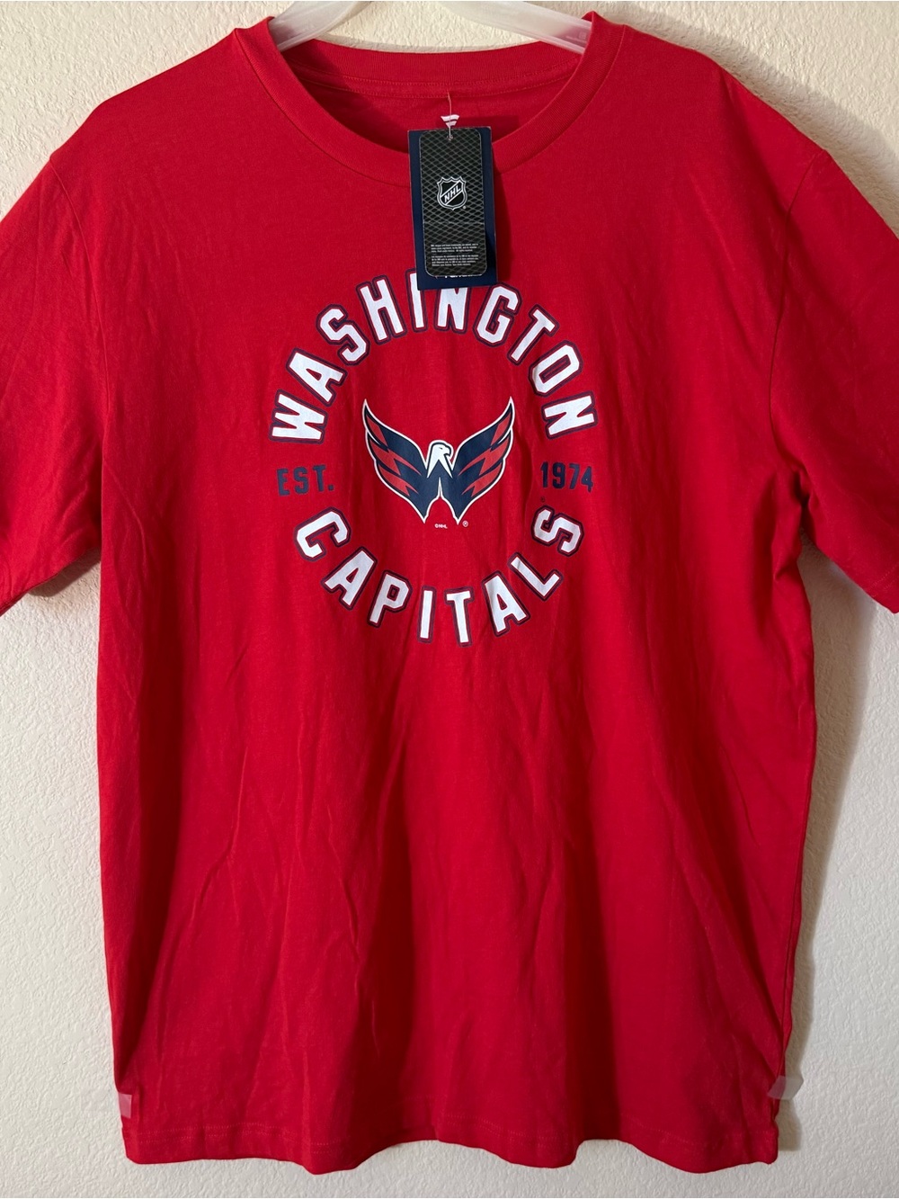 Fanatics NHL Washington Capitals Red T-Shirt Hockey Size XL Officially Licensed